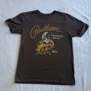 Pendleton Brown Tee with Gold Graphic